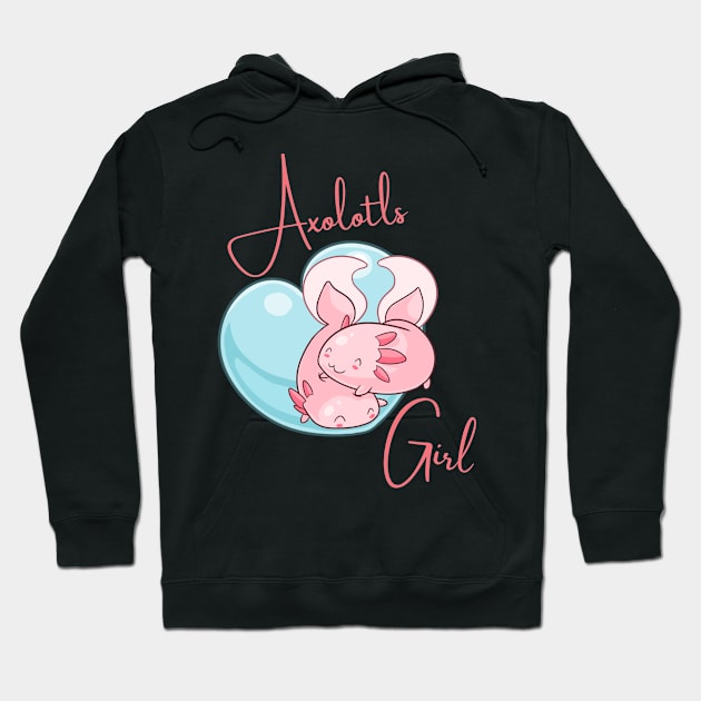 Great gift idea for Axolotl Lover Pet Owner Axolotls Mom Mama Girl funny gift best friend present Hoodie by The Mellow Cats Studio